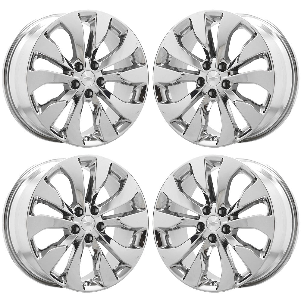 19" Chevrolet Malibu Premier Bright Chrome wheels rims Factory OEM set 5718